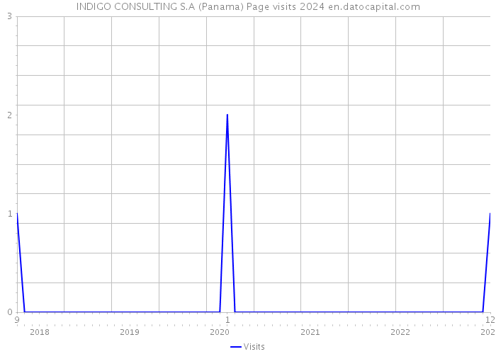 INDIGO CONSULTING S.A (Panama) Page visits 2024 