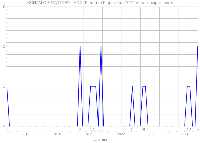 GONZALO BRAVO TENLLADO (Panama) Page visits 2024 