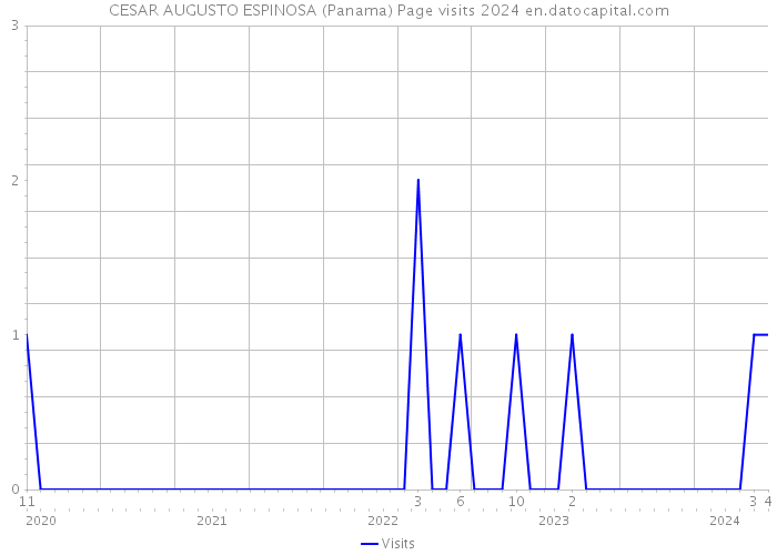 CESAR AUGUSTO ESPINOSA (Panama) Page visits 2024 