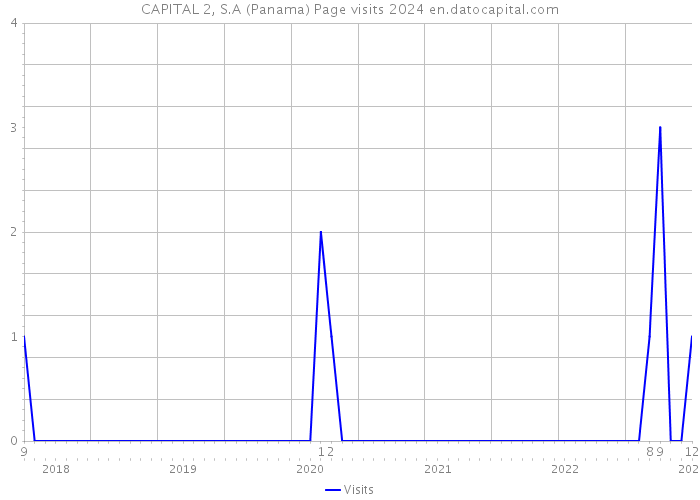 CAPITAL 2, S.A (Panama) Page visits 2024 
