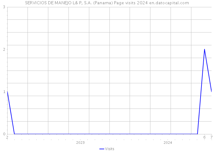 SERVICIOS DE MANEJO L& P, S.A. (Panama) Page visits 2024 