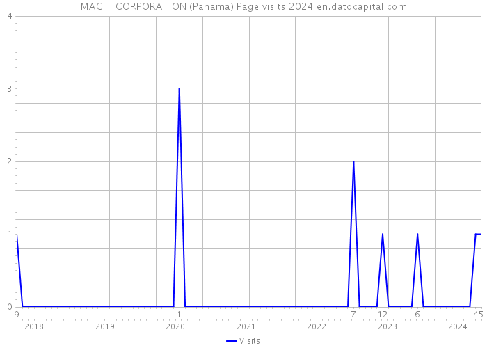 MACHI CORPORATION (Panama) Page visits 2024 