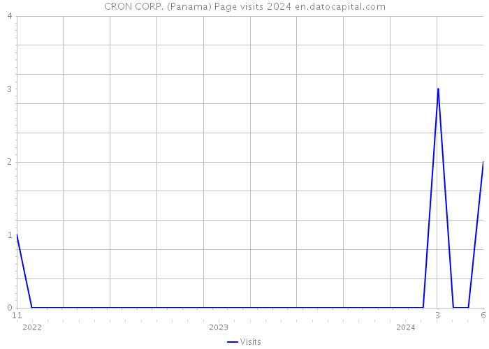 CRON CORP. (Panama) Page visits 2024 