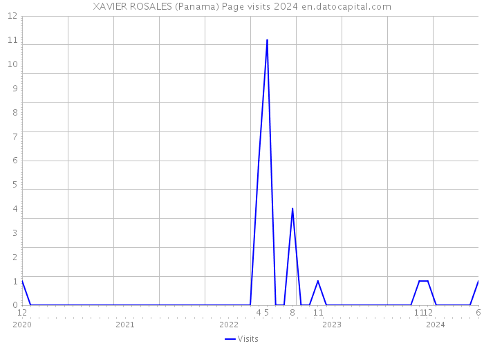 XAVIER ROSALES (Panama) Page visits 2024 