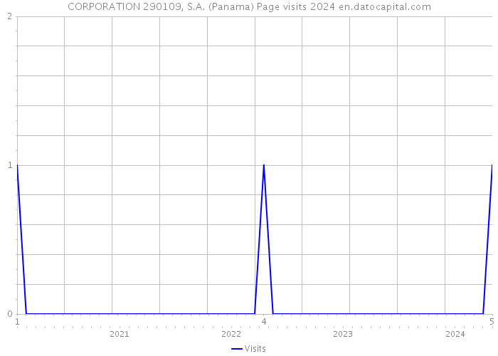 CORPORATION 290109, S.A. (Panama) Page visits 2024 