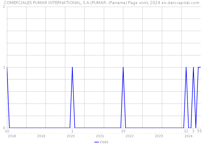 COMERCIALES PUMAR INTERNATIONAL, S.A.(PUMAR. (Panama) Page visits 2024 
