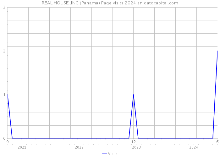 REAL HOUSE ,INC (Panama) Page visits 2024 