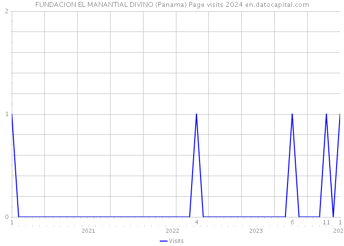 FUNDACION EL MANANTIAL DIVINO (Panama) Page visits 2024 
