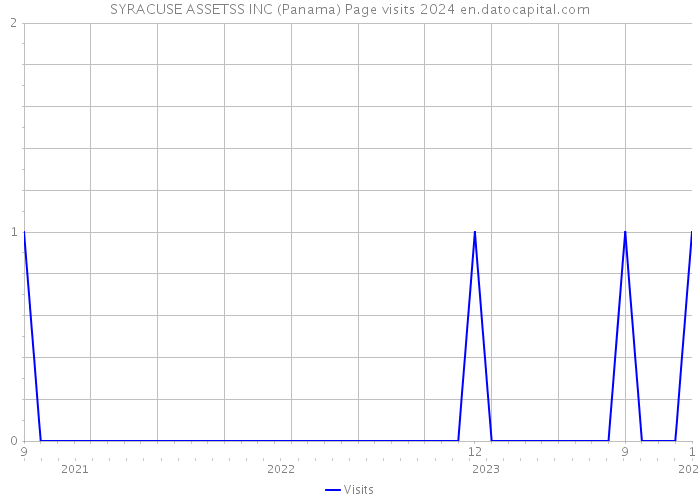 SYRACUSE ASSETSS INC (Panama) Page visits 2024 