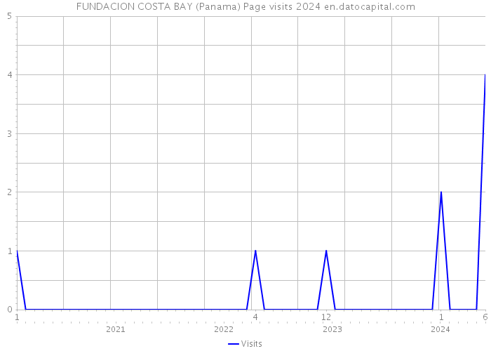 FUNDACION COSTA BAY (Panama) Page visits 2024 