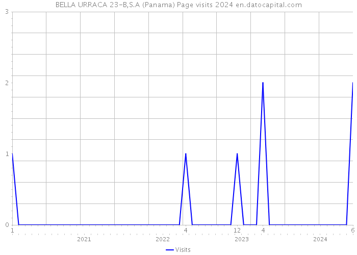 BELLA URRACA 23-B,S.A (Panama) Page visits 2024 