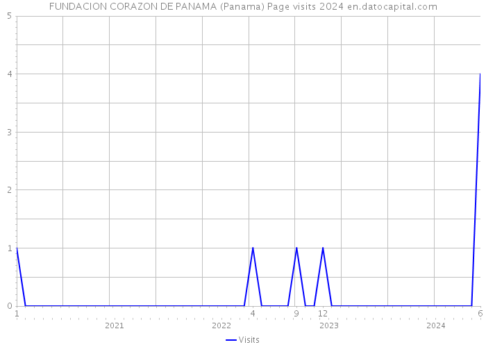 FUNDACION CORAZON DE PANAMA (Panama) Page visits 2024 