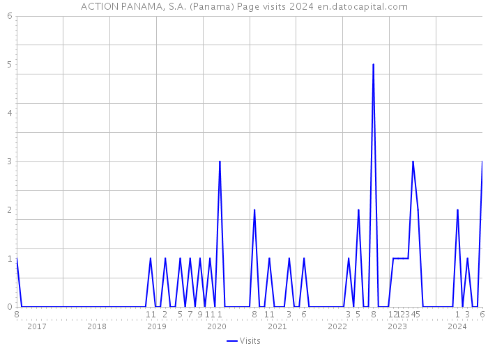 ACTION PANAMA, S.A. (Panama) Page visits 2024 