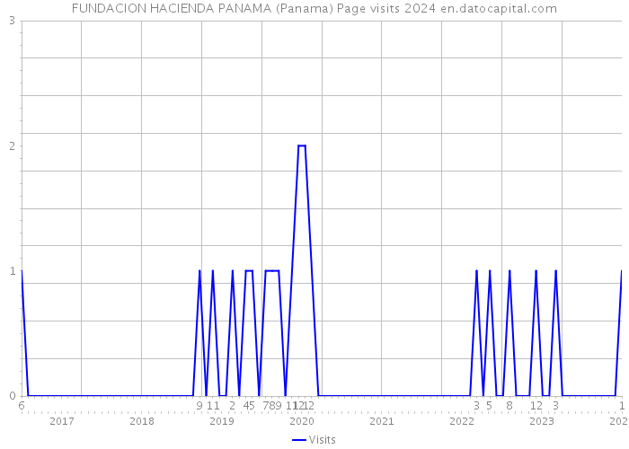 FUNDACION HACIENDA PANAMA (Panama) Page visits 2024 