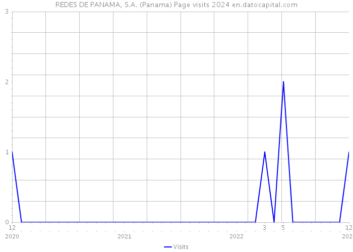 REDES DE PANAMA, S.A. (Panama) Page visits 2024 