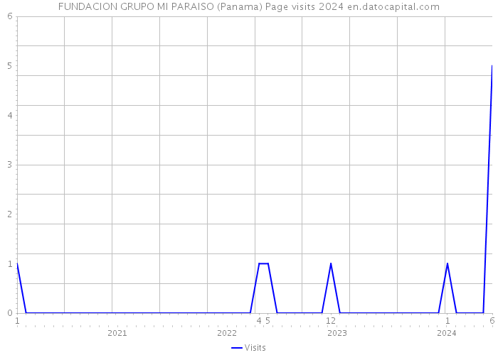 FUNDACION GRUPO MI PARAISO (Panama) Page visits 2024 
