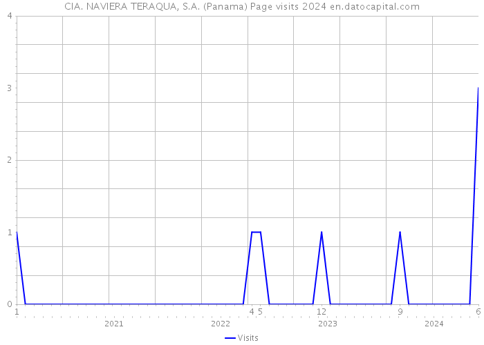 CIA. NAVIERA TERAQUA, S.A. (Panama) Page visits 2024 