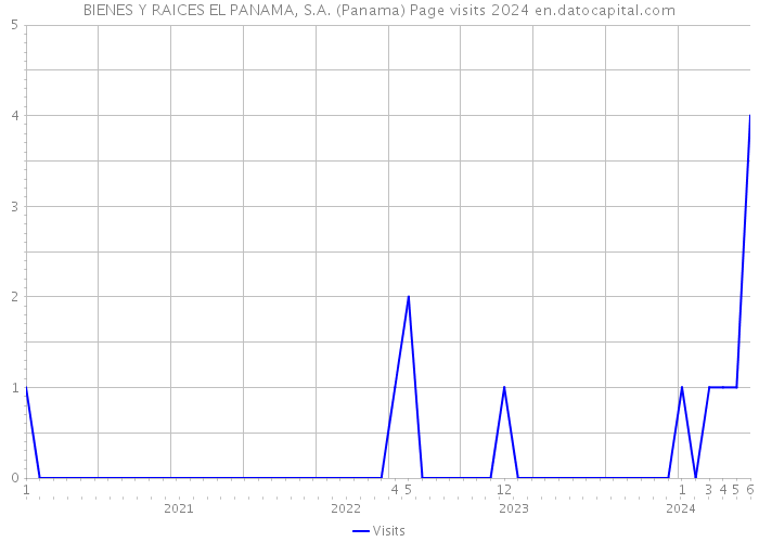 BIENES Y RAICES EL PANAMA, S.A. (Panama) Page visits 2024 