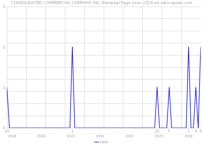 CONSOLIDATED COMMERCIAL COMPANY INC (Panama) Page visits 2024 