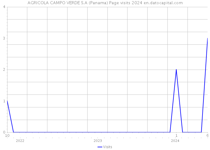 AGRICOLA CAMPO VERDE S.A (Panama) Page visits 2024 