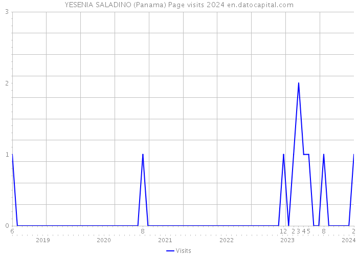 YESENIA SALADINO (Panama) Page visits 2024 