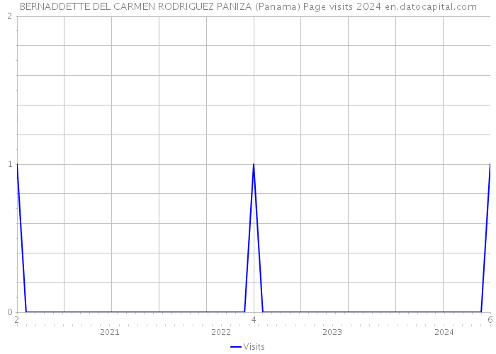 BERNADDETTE DEL CARMEN RODRIGUEZ PANIZA (Panama) Page visits 2024 