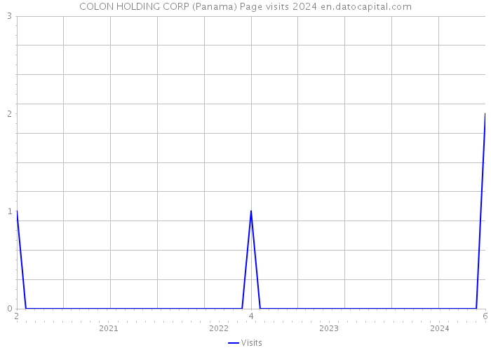 COLON HOLDING CORP (Panama) Page visits 2024 