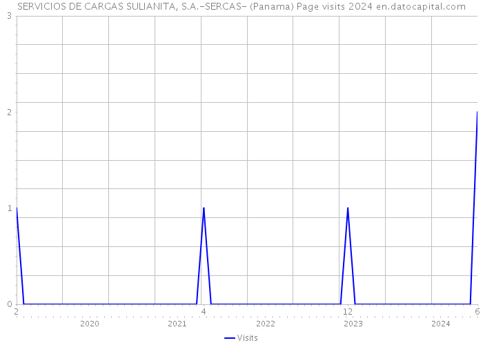 SERVICIOS DE CARGAS SULIANITA, S.A.-SERCAS- (Panama) Page visits 2024 