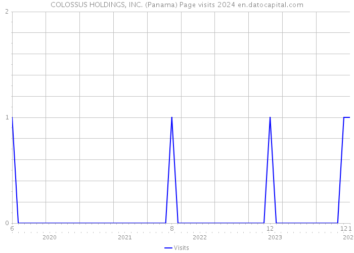 COLOSSUS HOLDINGS, INC. (Panama) Page visits 2024 