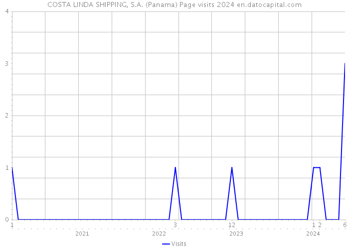 COSTA LINDA SHIPPING, S.A. (Panama) Page visits 2024 