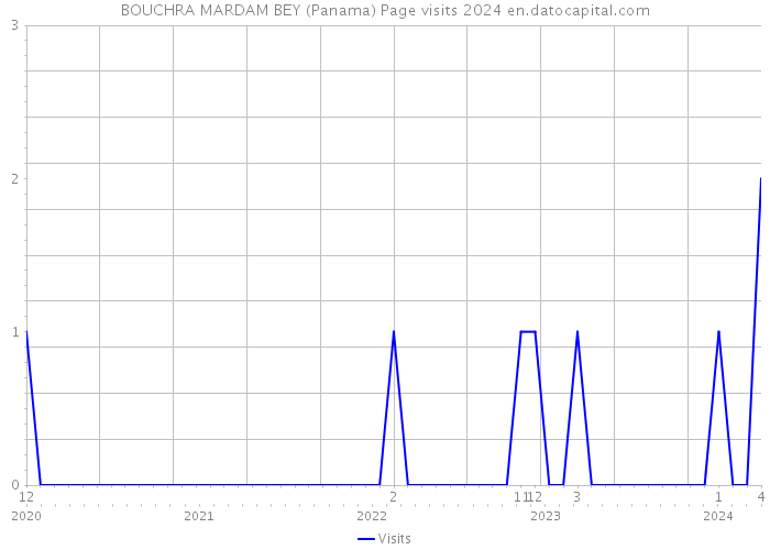 BOUCHRA MARDAM BEY (Panama) Page visits 2024 