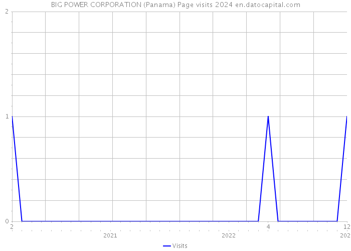 BIG POWER CORPORATION (Panama) Page visits 2024 