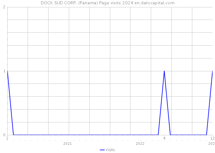 DOCK SUD CORP. (Panama) Page visits 2024 