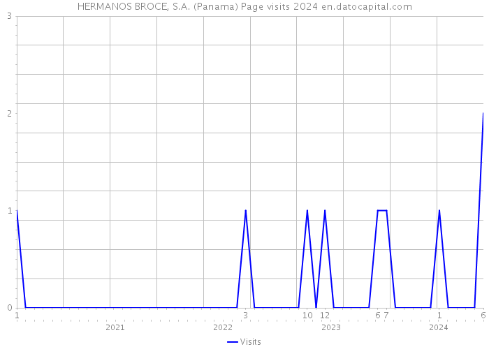 HERMANOS BROCE, S.A. (Panama) Page visits 2024 