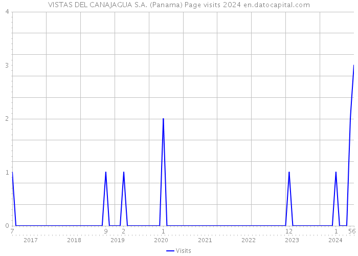 VISTAS DEL CANAJAGUA S.A. (Panama) Page visits 2024 