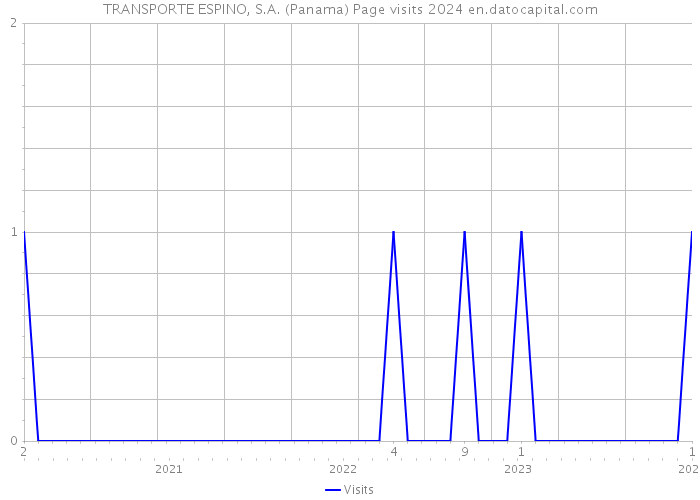 TRANSPORTE ESPINO, S.A. (Panama) Page visits 2024 