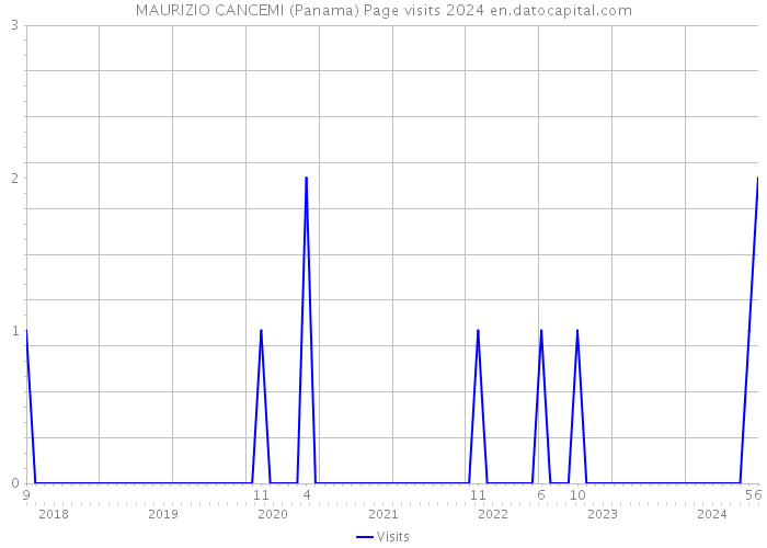 MAURIZIO CANCEMI (Panama) Page visits 2024 