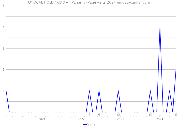 UNOCAL HOLDINGS S.A. (Panama) Page visits 2024 