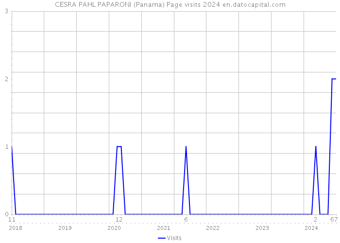 CESRA PAHL PAPARONI (Panama) Page visits 2024 