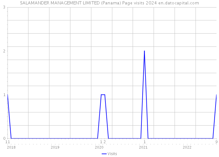 SALAMANDER MANAGEMENT LIMITED (Panama) Page visits 2024 