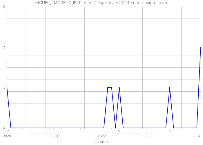 MIGUEL J. MORENO JR (Panama) Page visits 2024 