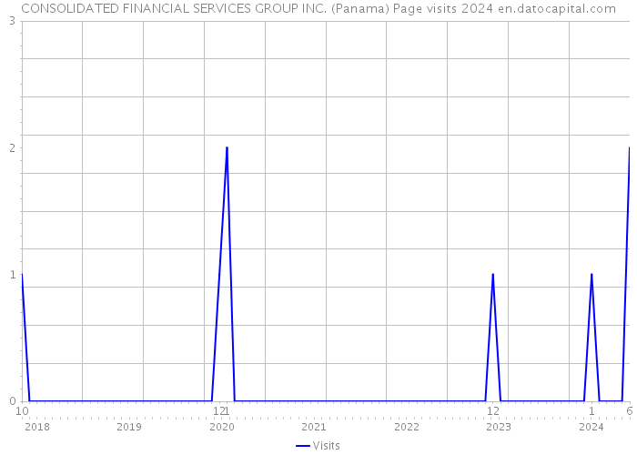 CONSOLIDATED FINANCIAL SERVICES GROUP INC. (Panama) Page visits 2024 