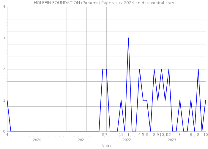 HOLBEIN FOUNDATION (Panama) Page visits 2024 