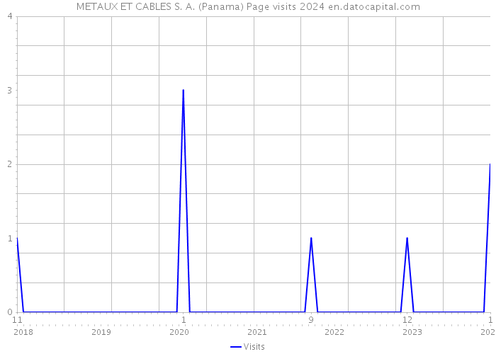 METAUX ET CABLES S. A. (Panama) Page visits 2024 