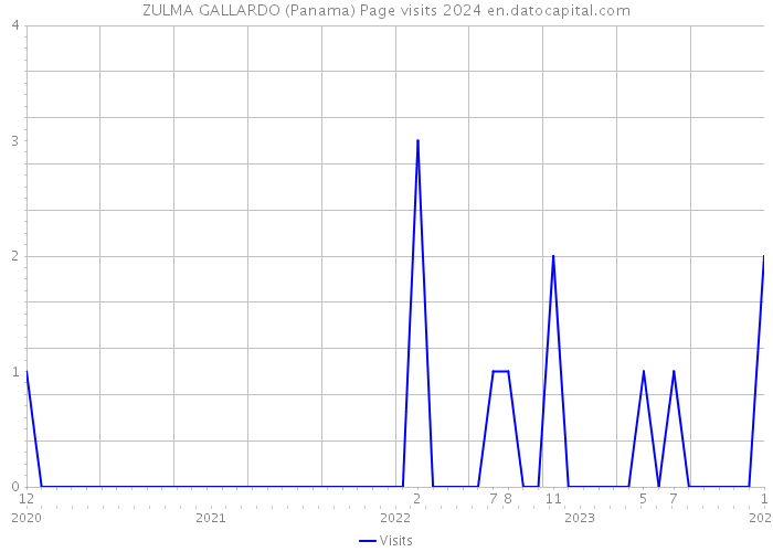ZULMA GALLARDO (Panama) Page visits 2024 