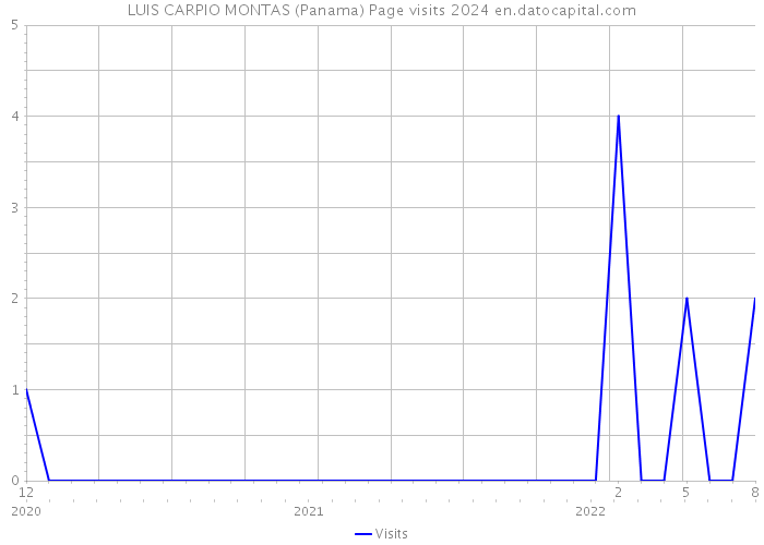 LUIS CARPIO MONTAS (Panama) Page visits 2024 