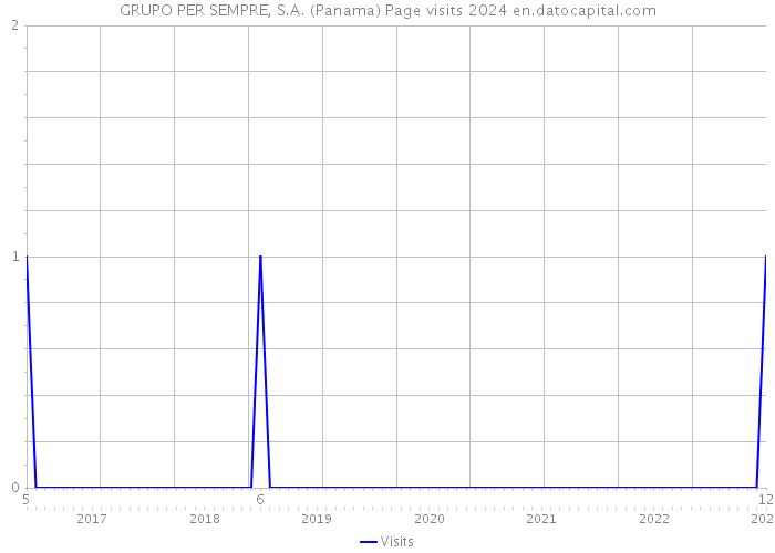 GRUPO PER SEMPRE, S.A. (Panama) Page visits 2024 