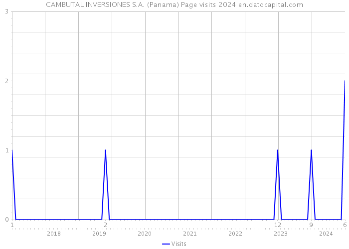 CAMBUTAL INVERSIONES S.A. (Panama) Page visits 2024 