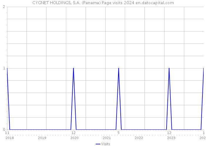 CYGNET HOLDINGS, S.A. (Panama) Page visits 2024 