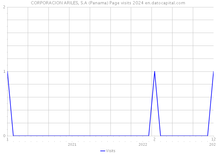 CORPORACION ARILES, S.A (Panama) Page visits 2024 